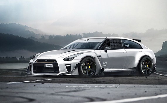 日产新一代GT-R效果图曝光 外观更激进