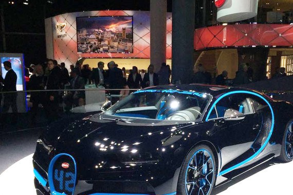 法兰克福车展 布加迪Chiron特别版发布