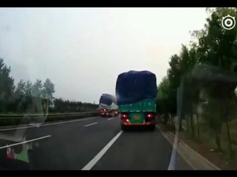 应急车道停车3秒，不料大货车时速120尾随其后，令我颤抖