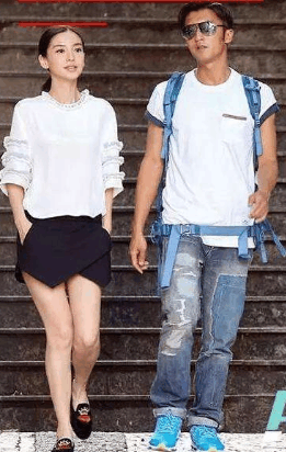 baby杨颖穿错鞋 , 这是暴露了自己“五五分”的身材?