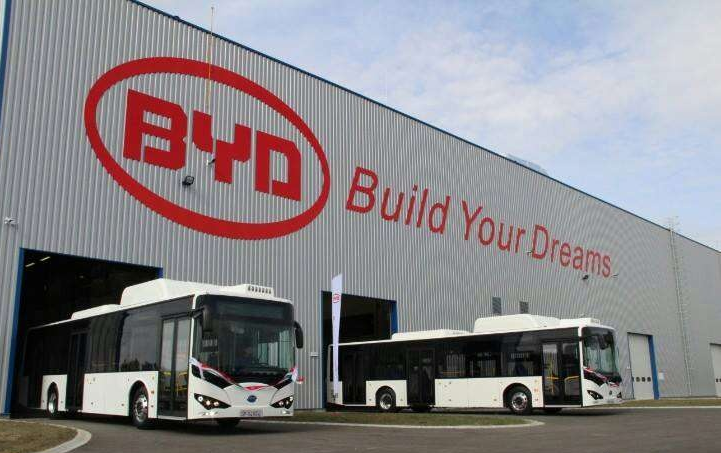 昨天,比亚迪斩获淮安市500辆新能源大巴车订单