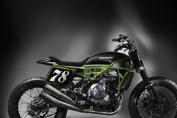 川崎Z650 居然被法国人改装成泥地赛车