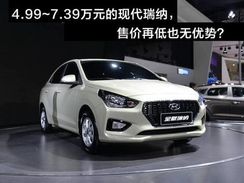 4万元的现代瑞纳，有性价比还是会输？