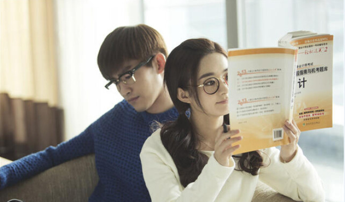 《你和我的倾城时光》路透图,赵丽颖和金瀚同