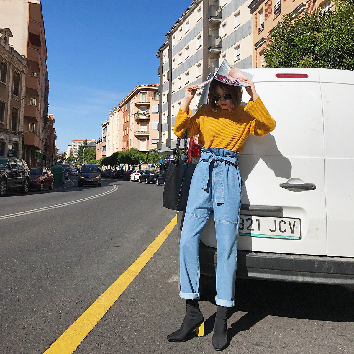 九分裤显高不挑人 高圆圆杨幂都说 这样穿才最时髦又接地气 !