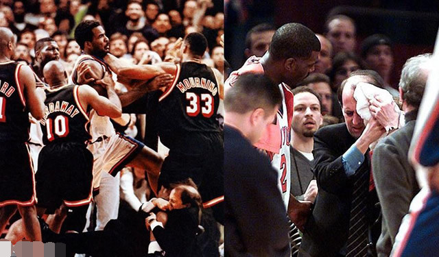 姚明当年NBA打架这么猛？盘点NBA十大最著名群架，球迷都害怕了