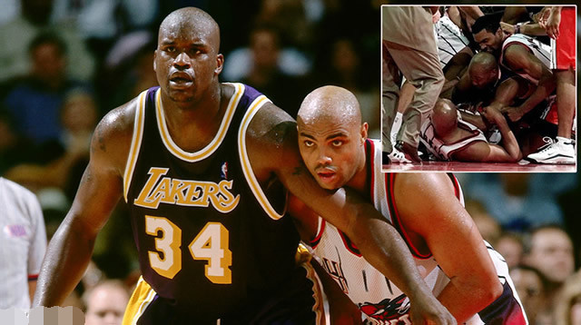 姚明当年NBA打架这么猛？盘点NBA十大最著名群架，球迷都害怕了