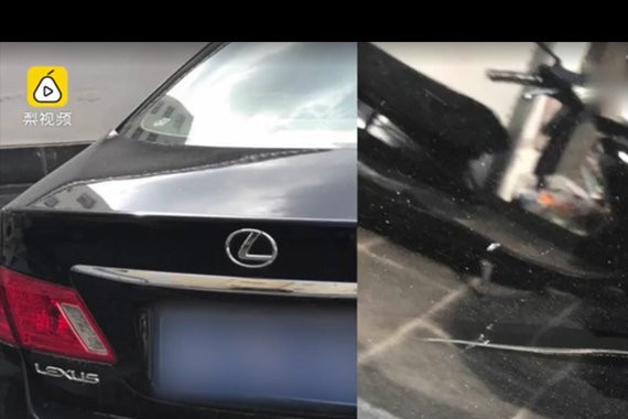 大一女生剐蹭车辆后 车主竟然这么做！