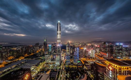 深圳平安国际金融中心大楼夜景照明设计|平安|内容|灯光_新浪新闻