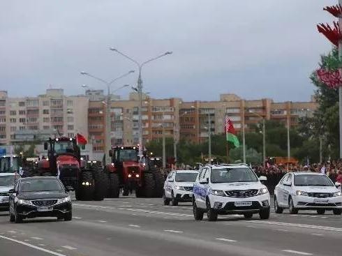 中国车竟现身国外阅兵领队，吉利博越博瑞、帝豪远景均亮相