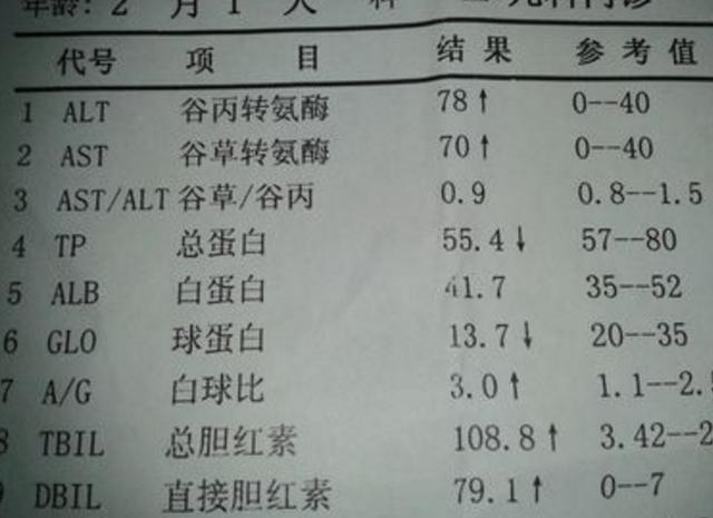 肝功能的检查指标有哪几项