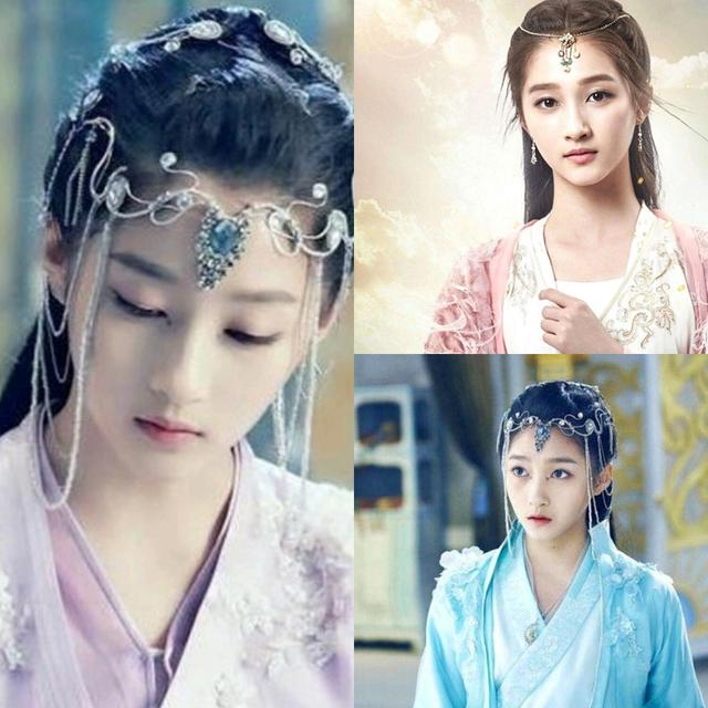 13位女星古装造型之额饰,唐嫣令人惊艳,但最美的还是她的