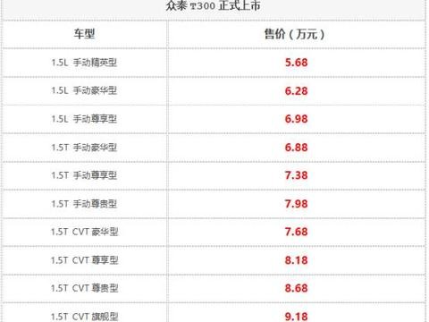 T300到店实拍，自主小型SUV中的TF-BOY