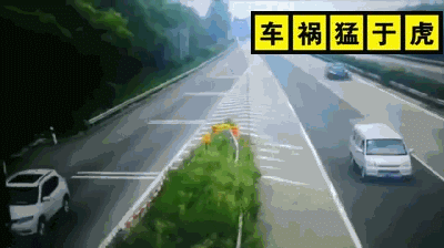 大货车高速匝道口疯狂倒车!-新浪汽车