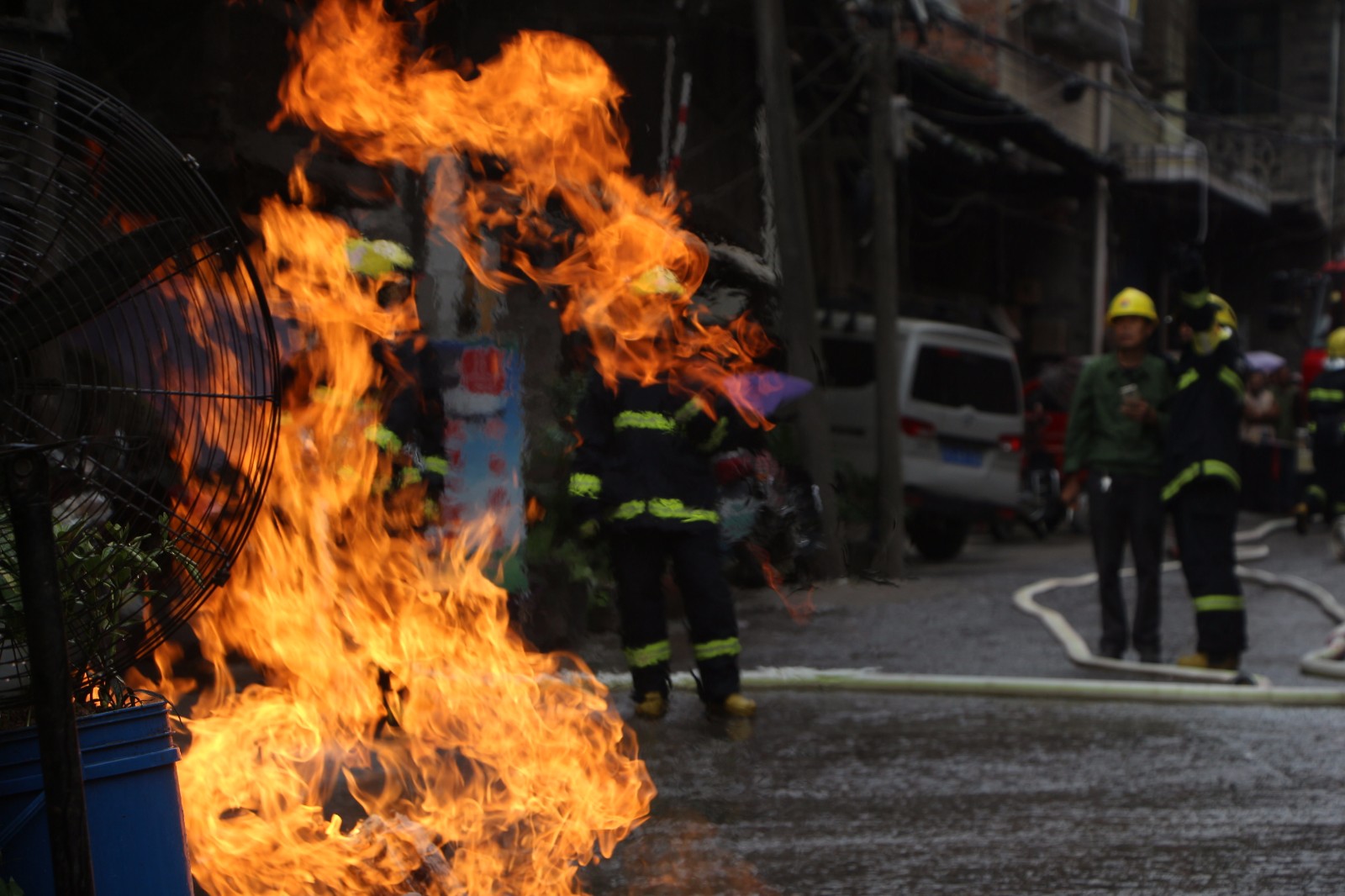 达州普安镇大南街天然气管道泄漏事故
