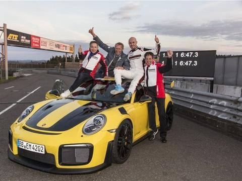 果然登顶纽北 911 GT2 RS记录是6分47秒3