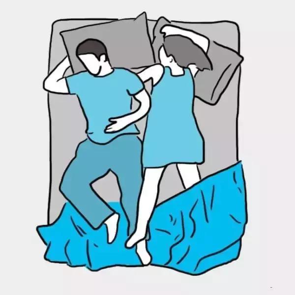 10种常见的夫妻睡姿第六种睡姿的夫妻感情最好你是哪一种呢