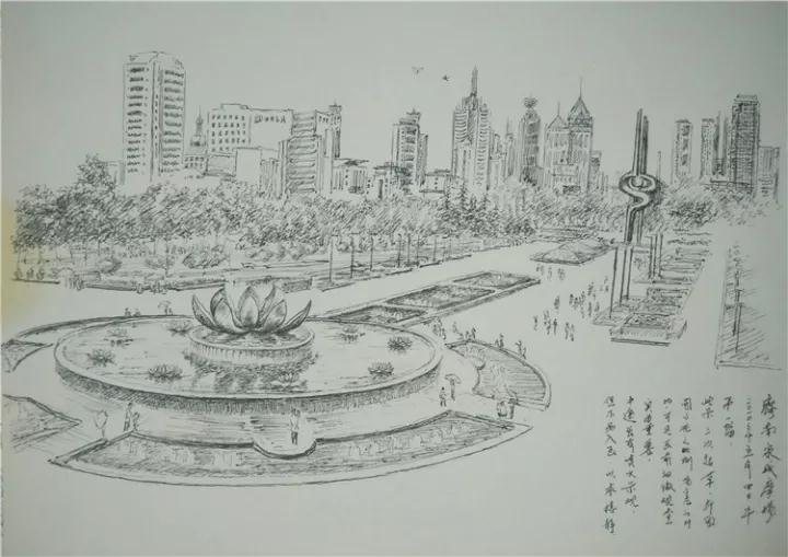 他用画笔记录下熟悉的老济南,画了足有500多张,展示出来的,只是其中