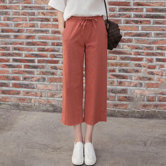 下半身胖腿粗最适合穿这样的阔腿裤,显高显瘦