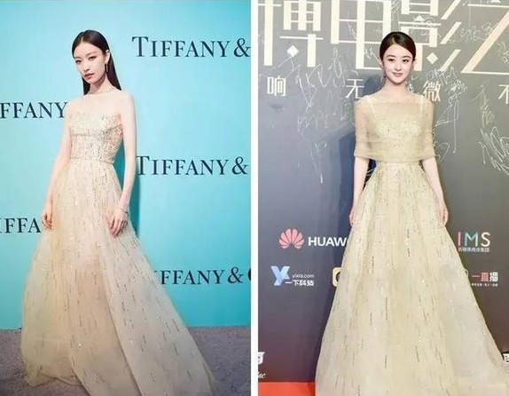 杨幂跟王鸥那真的是杠上了，两人同穿一套衣服，差距真的很大！