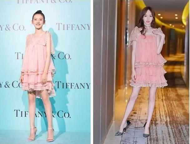 杨幂跟王鸥那真的是杠上了，两人同穿一套衣服，差距真的很大！