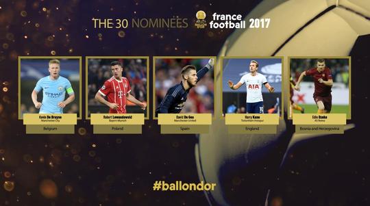 2017年金球奖30人候选名单出炉,C罗当选几乎