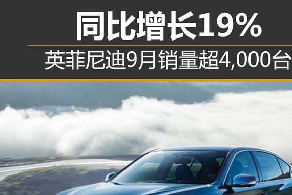 英菲尼迪9月销量超4,000台 同比增长19%