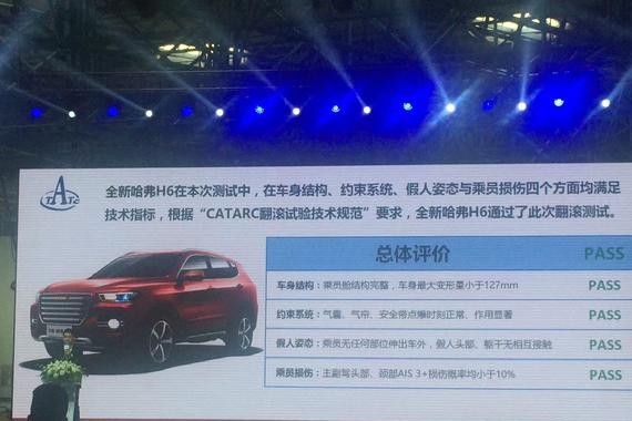 全新哈弗H6挑战最严翻滚试验 完美通过各项测试