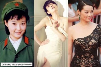 女星发胖前后对比，贾玲年轻照纤瘦貌美，宁静赵薇李湘少女变大妈