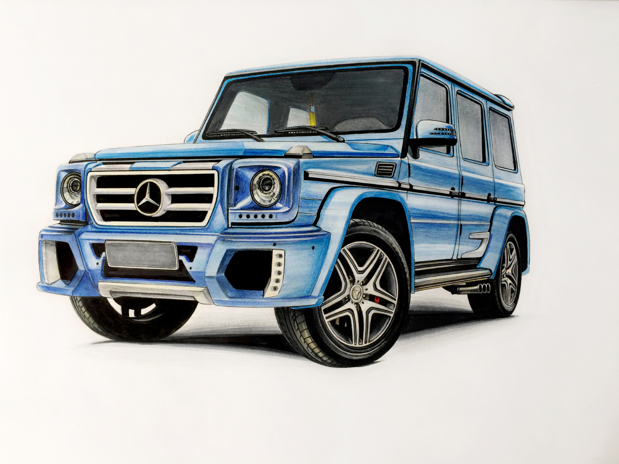 手绘奔驰G63 AMG 改装-新浪汽车