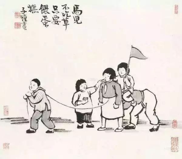 注:文中插图,是丰子恺先生画作,与所选文字无关.