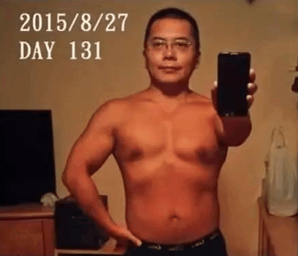 当200斤胖大叔健身365天后 他笑了我跪了!_健