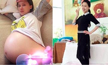刘涛的孕照算比较难见的了, 但还是四年前杜江旁边的