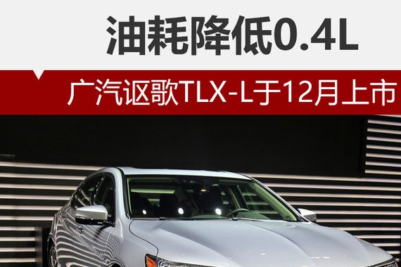 广汽讴歌TLX-L于12月上市 油耗降低0.4L