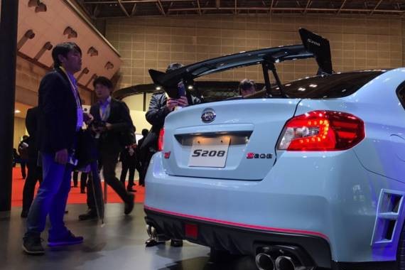 东京车展上那些有钱还不一定能买到的好车（1）斯巴鲁WRX STI S208