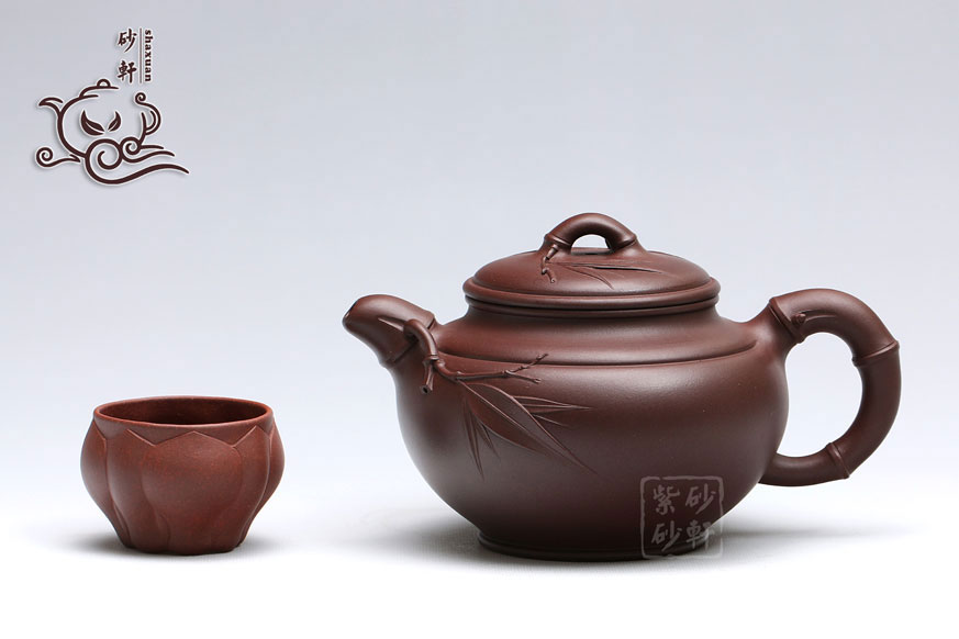 可爱可卿的钱丽媛润竹紫砂壶作品图