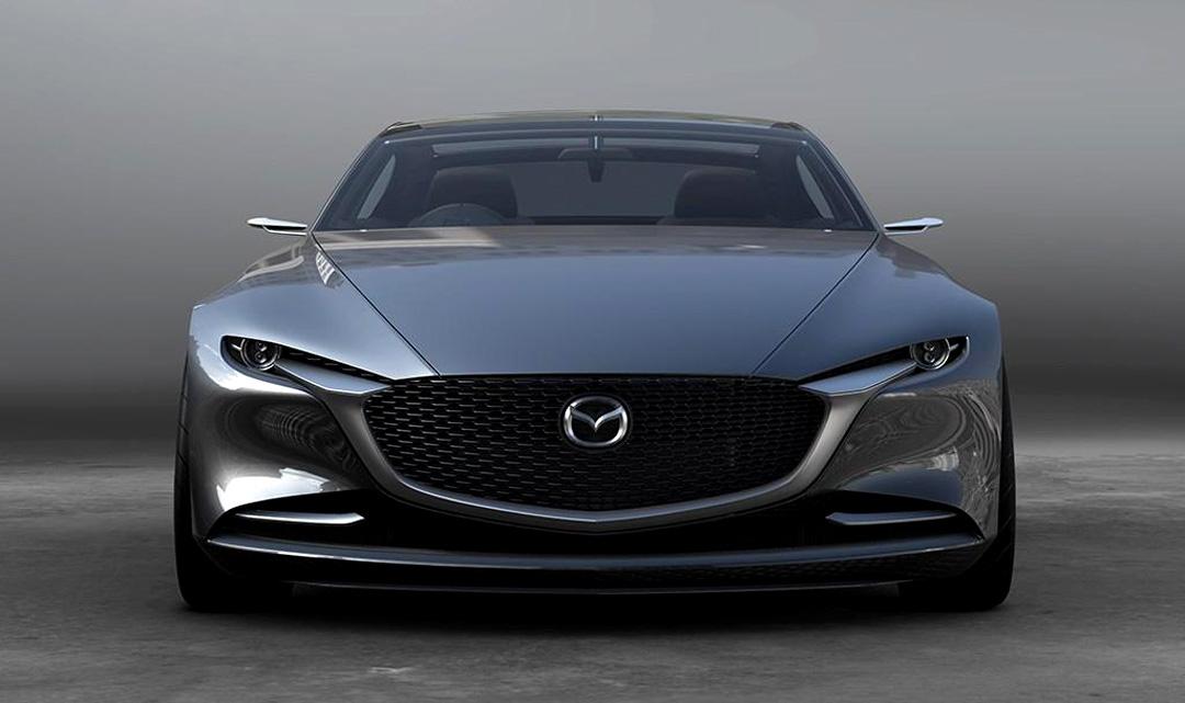 马自达四门轿跑概念车，新车的外观设计帅到爆了。-新浪汽车