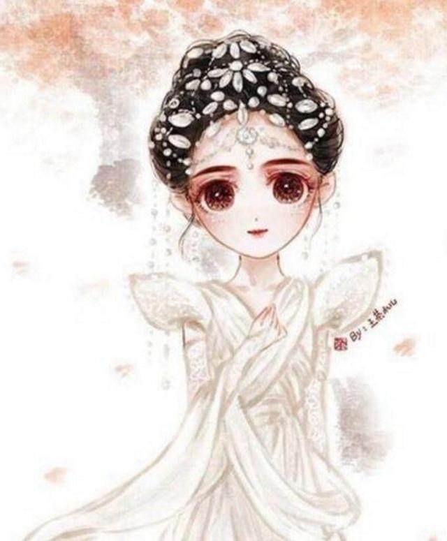女星的卡通q画图,赵丽颖萌萌哒,看到迪丽热巴泪崩了!