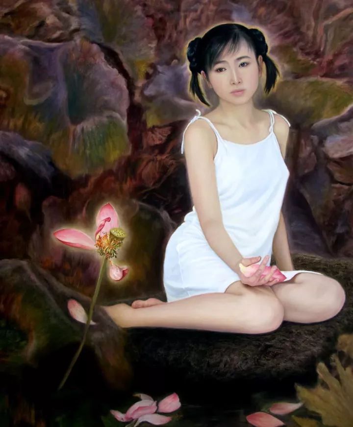 除了给亲生女儿画的裸体，李壮平还画过这些作品