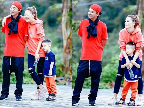 应采儿、陈小春“花式亲亲” Jasper围观吃醋紧抱妈大腿