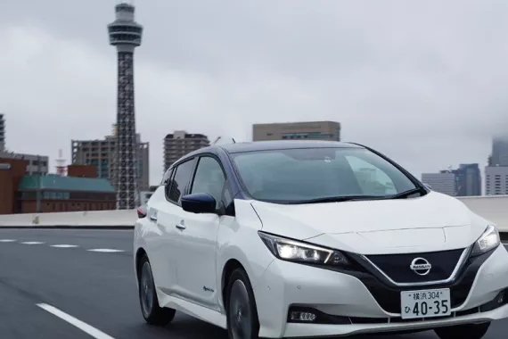 纯电续航400公里第二代！日本横滨试驾日产Leaf聆风
