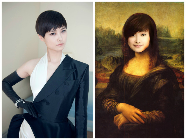 明星模仿蒙娜丽莎,凤姐搞笑,李宇春范冰冰都不如baby美,他最像