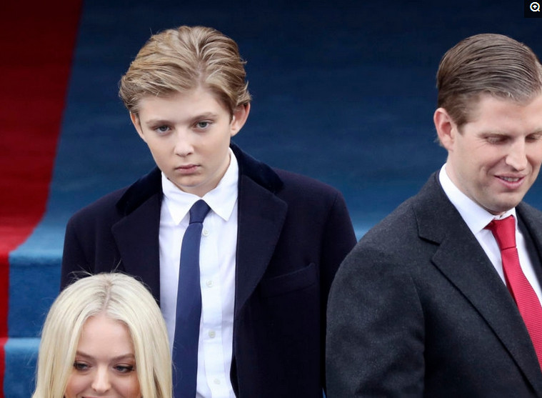 直击:特朗普最疼爱的小儿子生活照片,小儿子颜值像极了特朗普