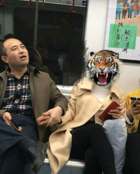 石家庄地铁猥琐大叔,强摸妹子手