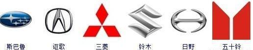 日本汽车标志 日本汽车标志