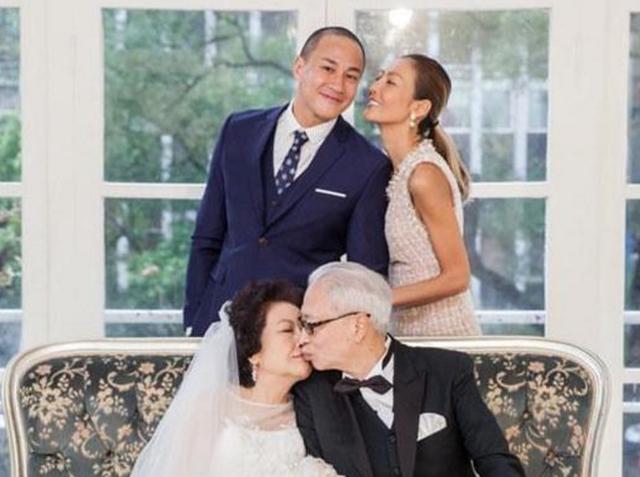 何润东夫妇婚纱照首次曝光，而粉丝们却关心他的发型腿和老婆肤色