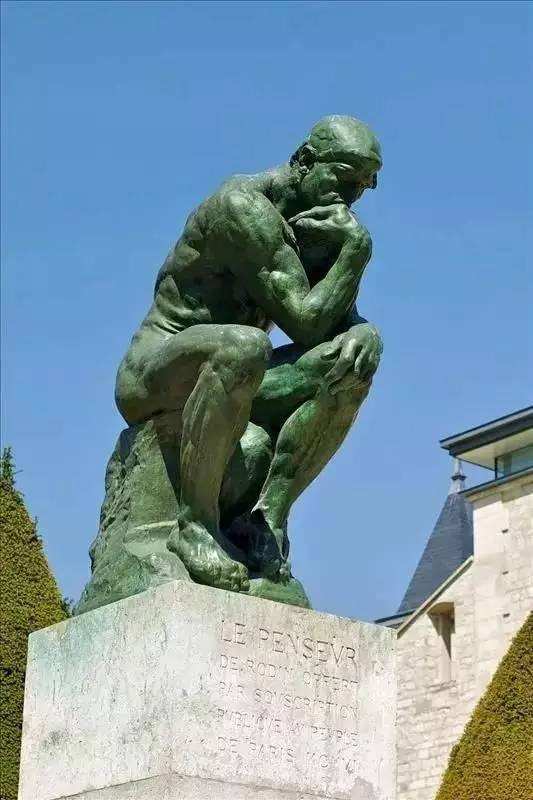 318推荐作品《思想者》,1902-04,青铜雕塑 高180cm,巴黎罗丹博物馆藏.