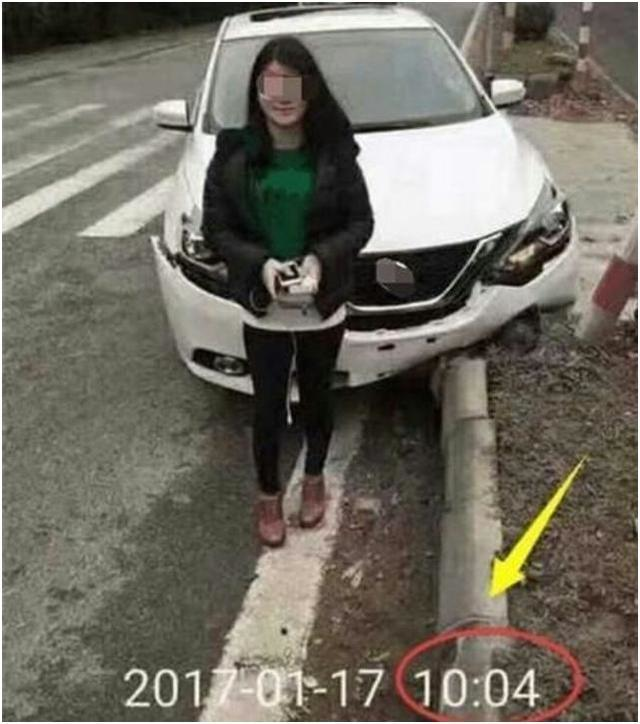 女司机刚提新车,才上路10分钟就撞毁了,居然还