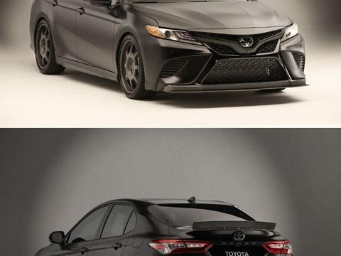 以为又是哪款性能新车，杀气外漏，近看原来是新凯美瑞！