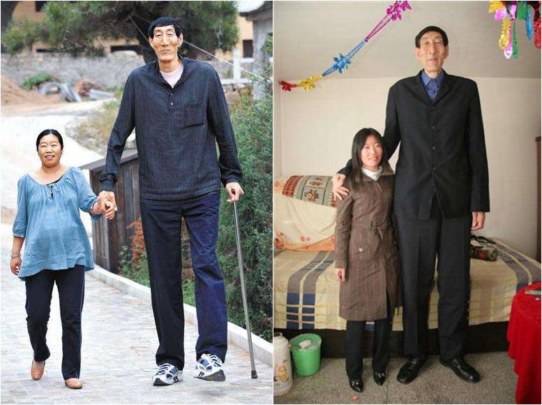 2米3巨人鲍喜顺体重达330斤! 38岁娇妻曾为爱冒险生子